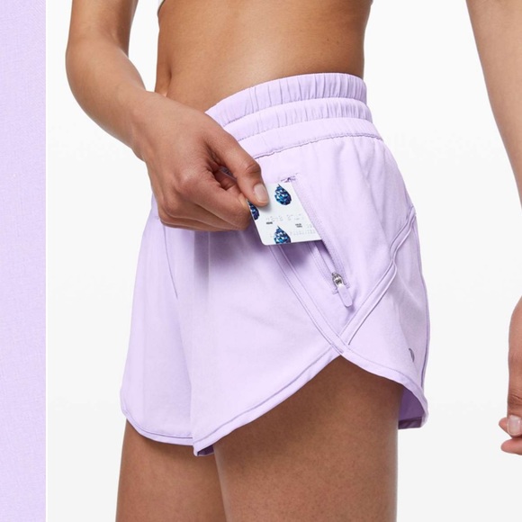 lululemon athletica Pants - Lululemon Tracker Short LR 4" - sheer violet